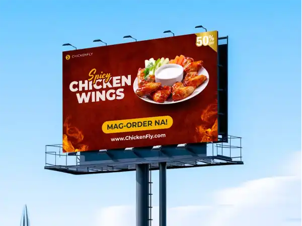 Chicken Wings Billboard Ad in the Philippines
