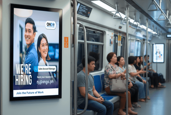 The image depicts various forms of transit advertising, including bus ads, subway car wraps, and taxi tops, showcasing how these transit advertisements effectively reach a diverse audience in high traffic areas. This visual highlights the advantages of transit advertising campaigns, such as high visibility and the ability to engage commuters during their daily journeys on public transportation.