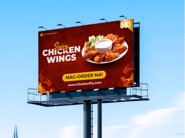 Chicken Wings Billboard Ad in the Philippines